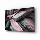 Leaves Glass Wall Art.